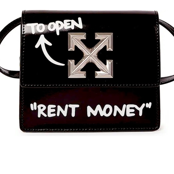 Off-White Handbags - Jitney 0.7 Rent Money Leather Crossbody Bag